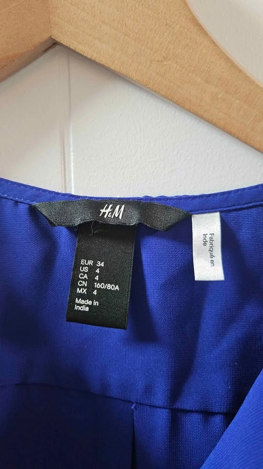 H&M Royal Blue Blouse US 4 - photo 2