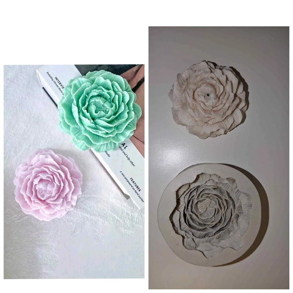 Flower silicone candle and soap mold