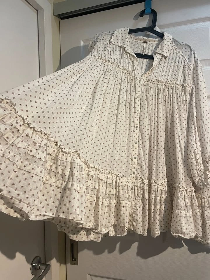 Free People Boho Babydoll Tunic Dress, Size S (Oversized) - photo 5