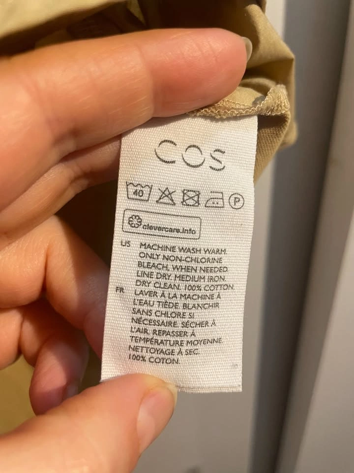COS 100% Cotton A-Line Midi Dress - Size M - photo 4