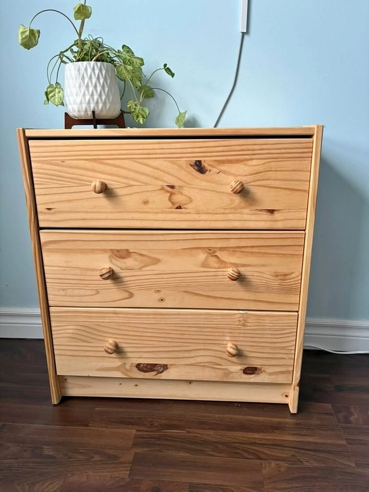Ikea Rast wood dresser - Moving with us next week if not sold!