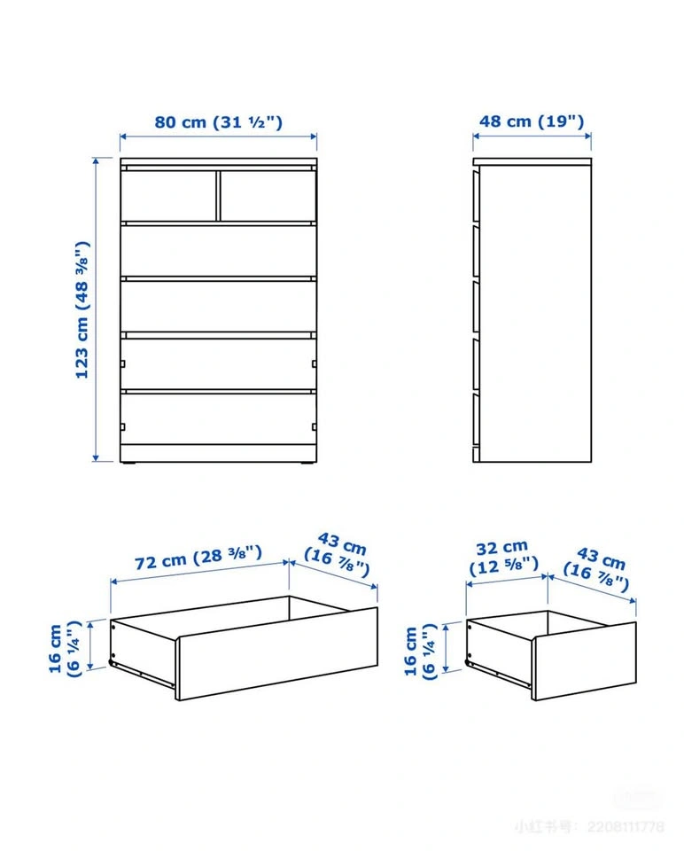 ✨Clean & Minimalist IKEA MALM Dresser - Perfect Condition - photo 2