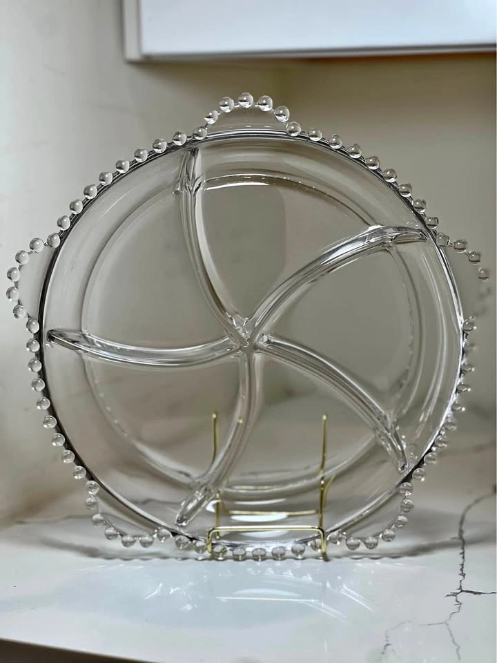 Vintage Imperial Glass Candlewick 5-Part Relish Dish