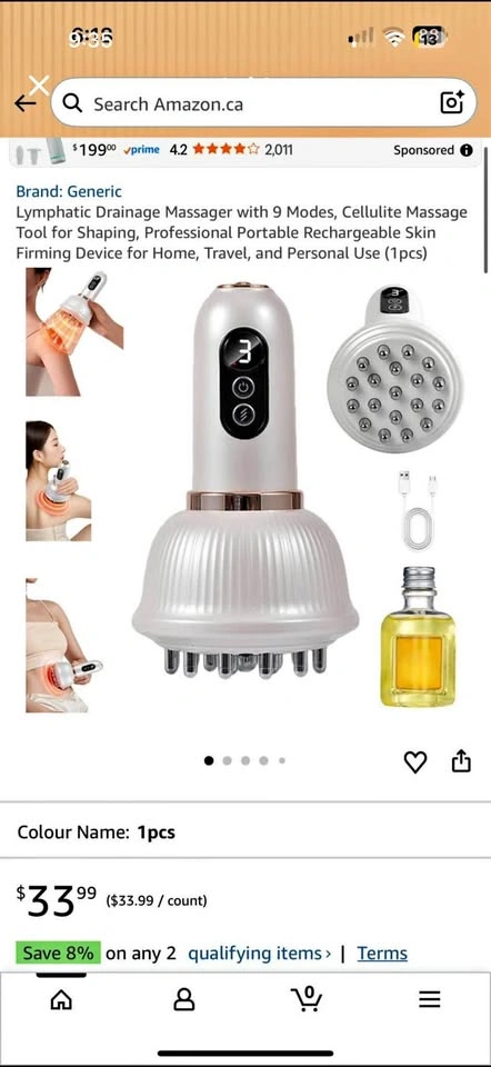 Lymphatic Drainage Massager – $20