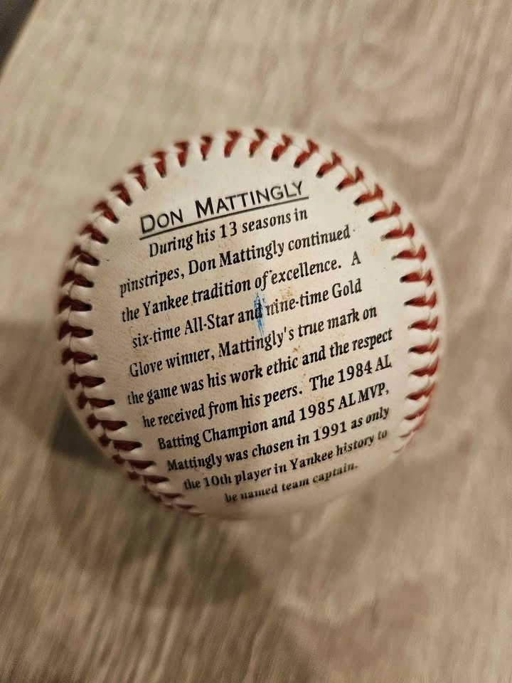 1996 Don Mattingly NY Yankees Burger King Fotoball - Vintage - photo 3