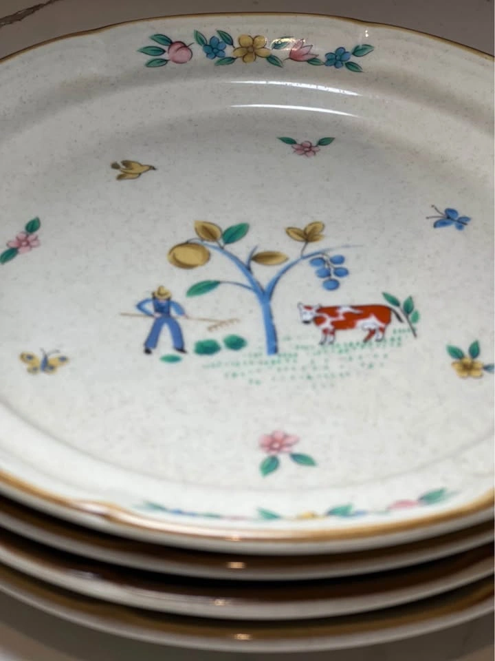 Vintage Heartland Stoneware Salad Plates - Set of 4 - photo 5