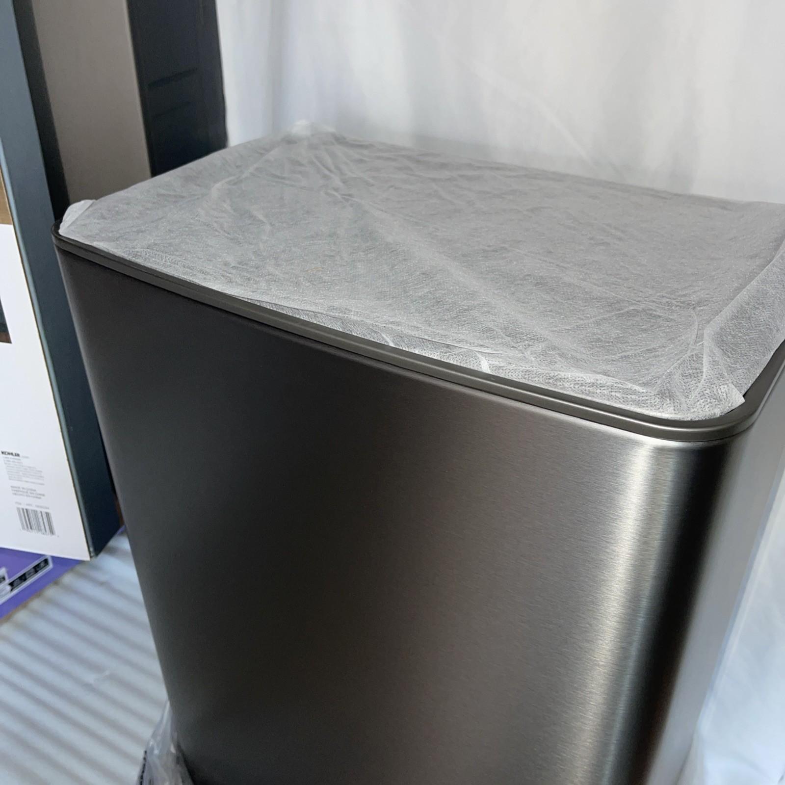 Kohler 47L Step Trash Can - Silver Stainless Steel - photo 5