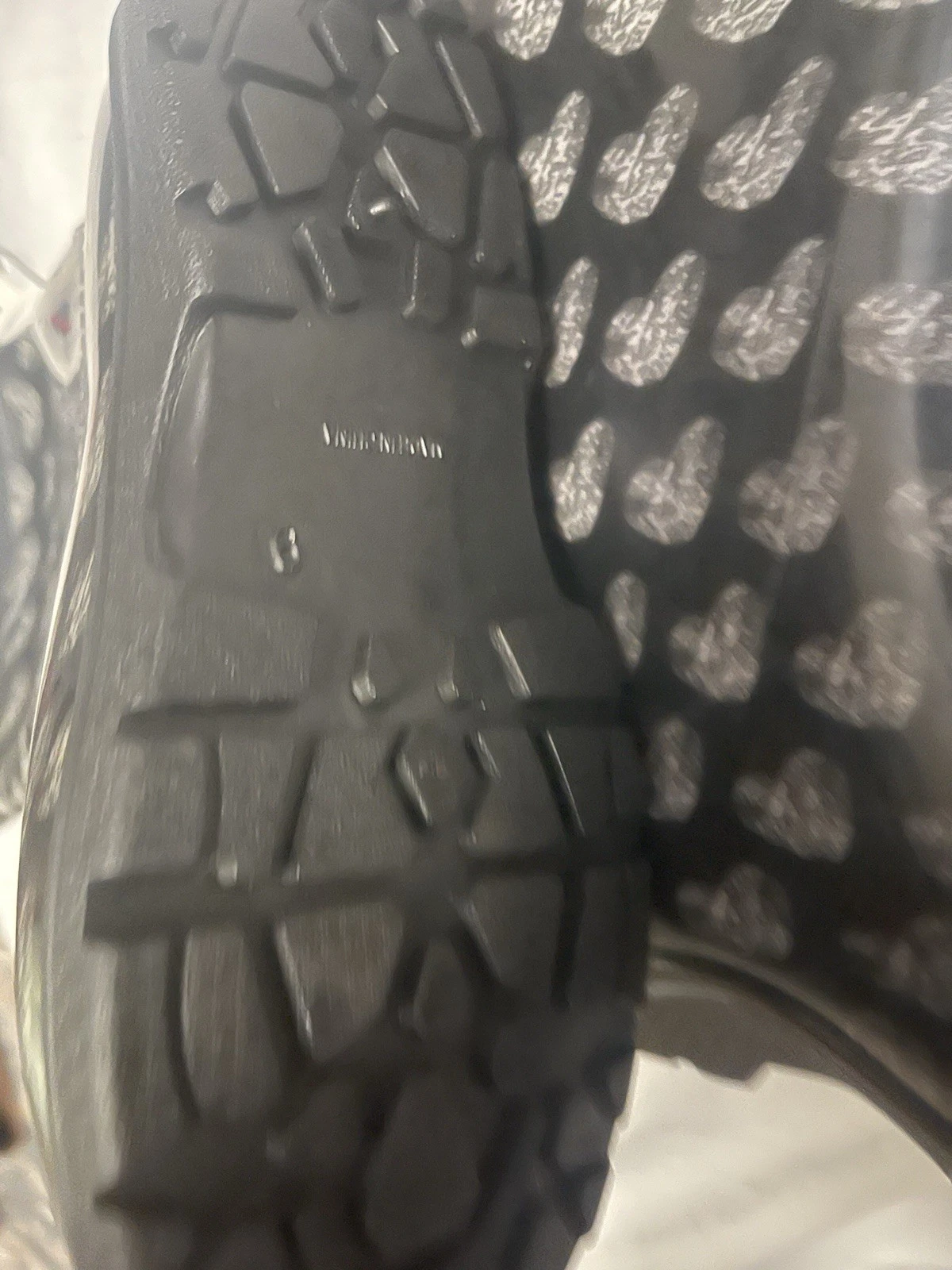 Black Rain Boots With Hearts Size 9 - photo 3