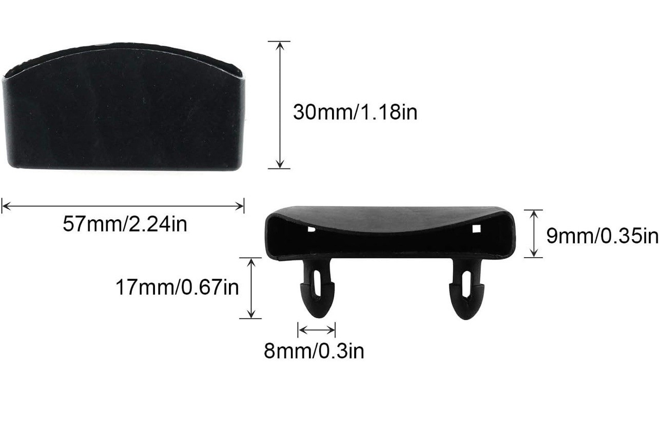 30pcs 57x8mm Plastic Bed Slat End Caps Holders - photo 5