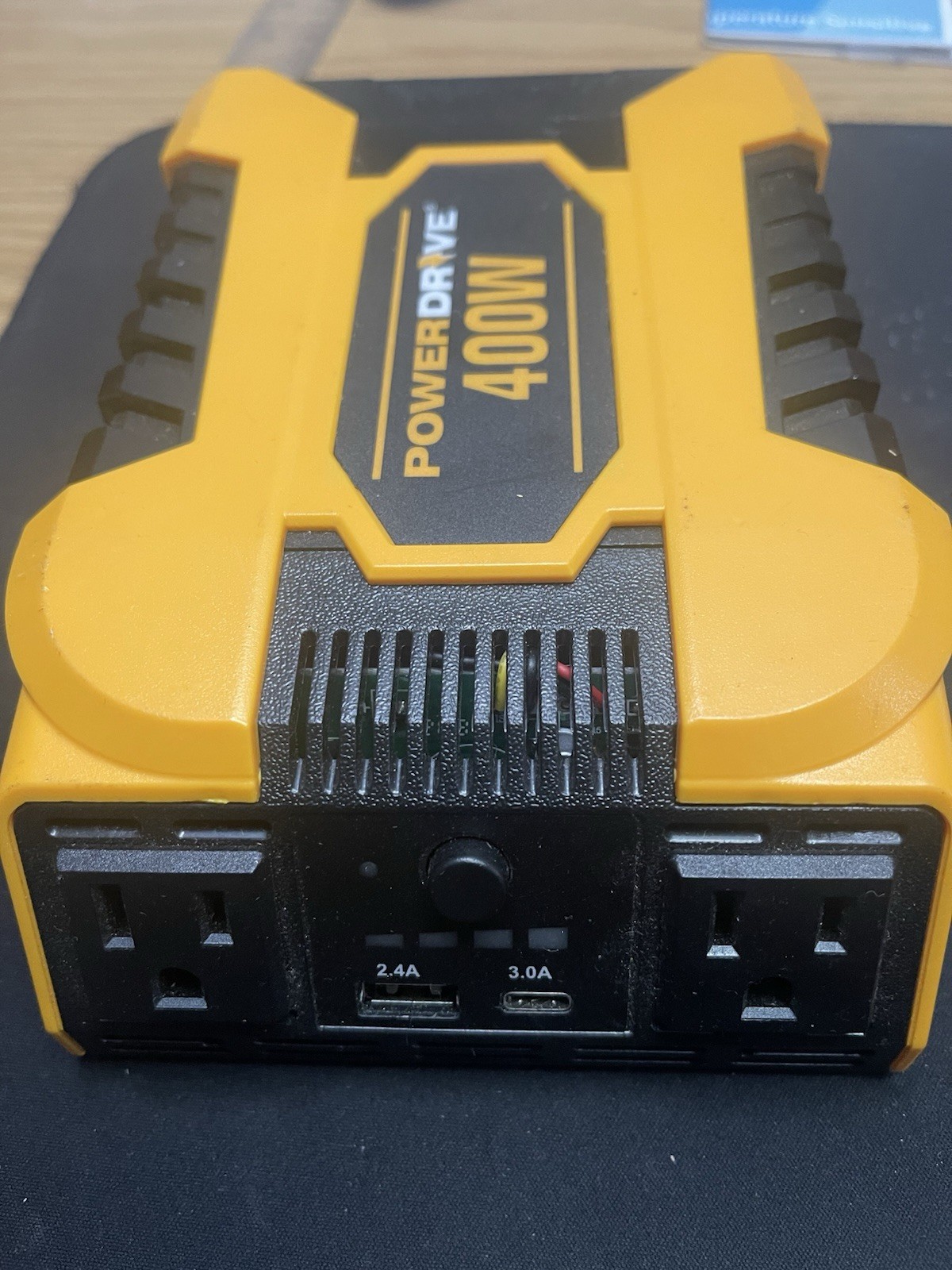 Powerdrive 400W Power Inverter - 2 AC, 1 USB-C, 1 USB