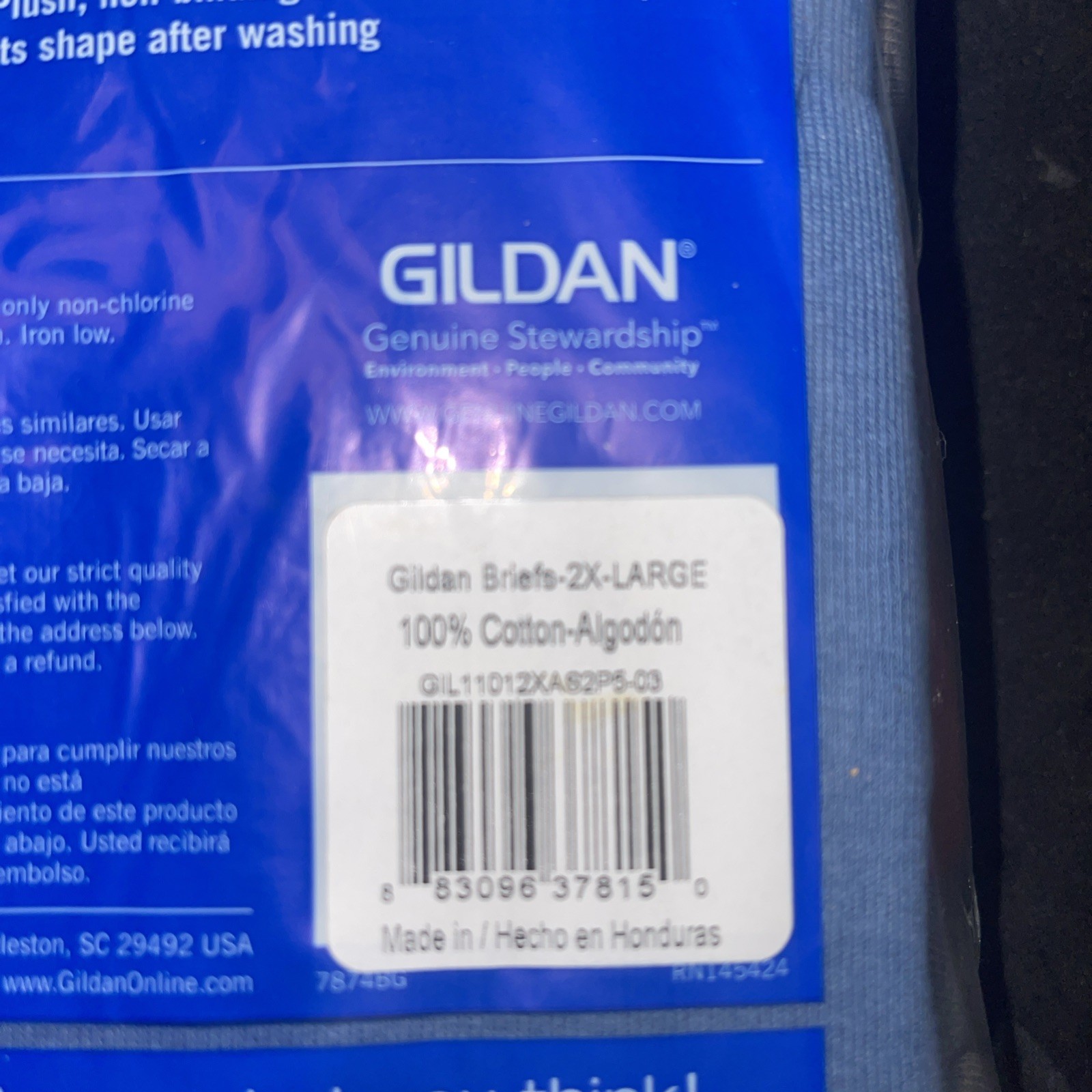 Gildan Men's Cotton Briefs Underwear 5-Pack, 2XL - photo 5