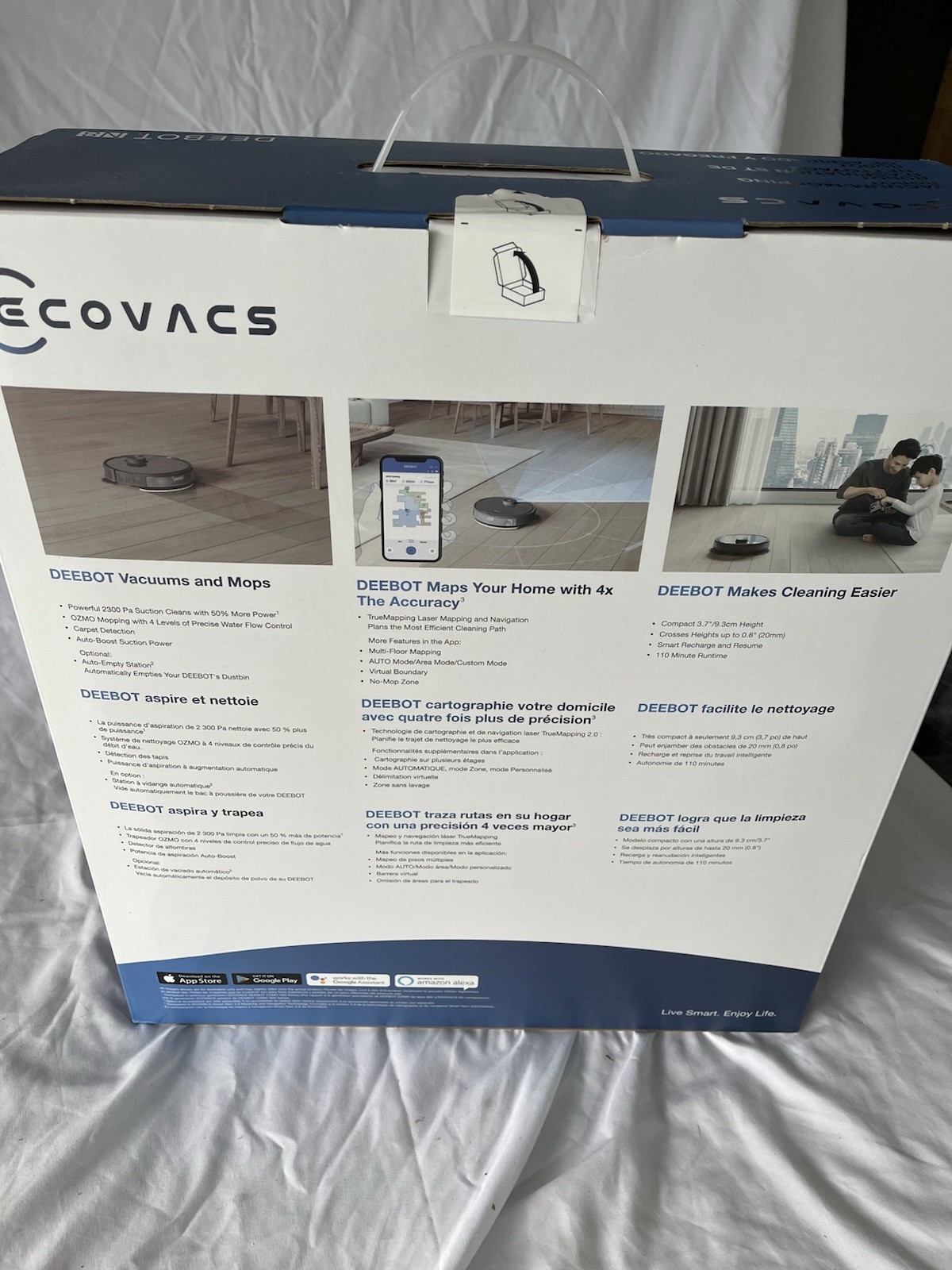 Ecovacs Deebot Ozmo T8 AIVI Robot Vacuum and Mop - photo 4