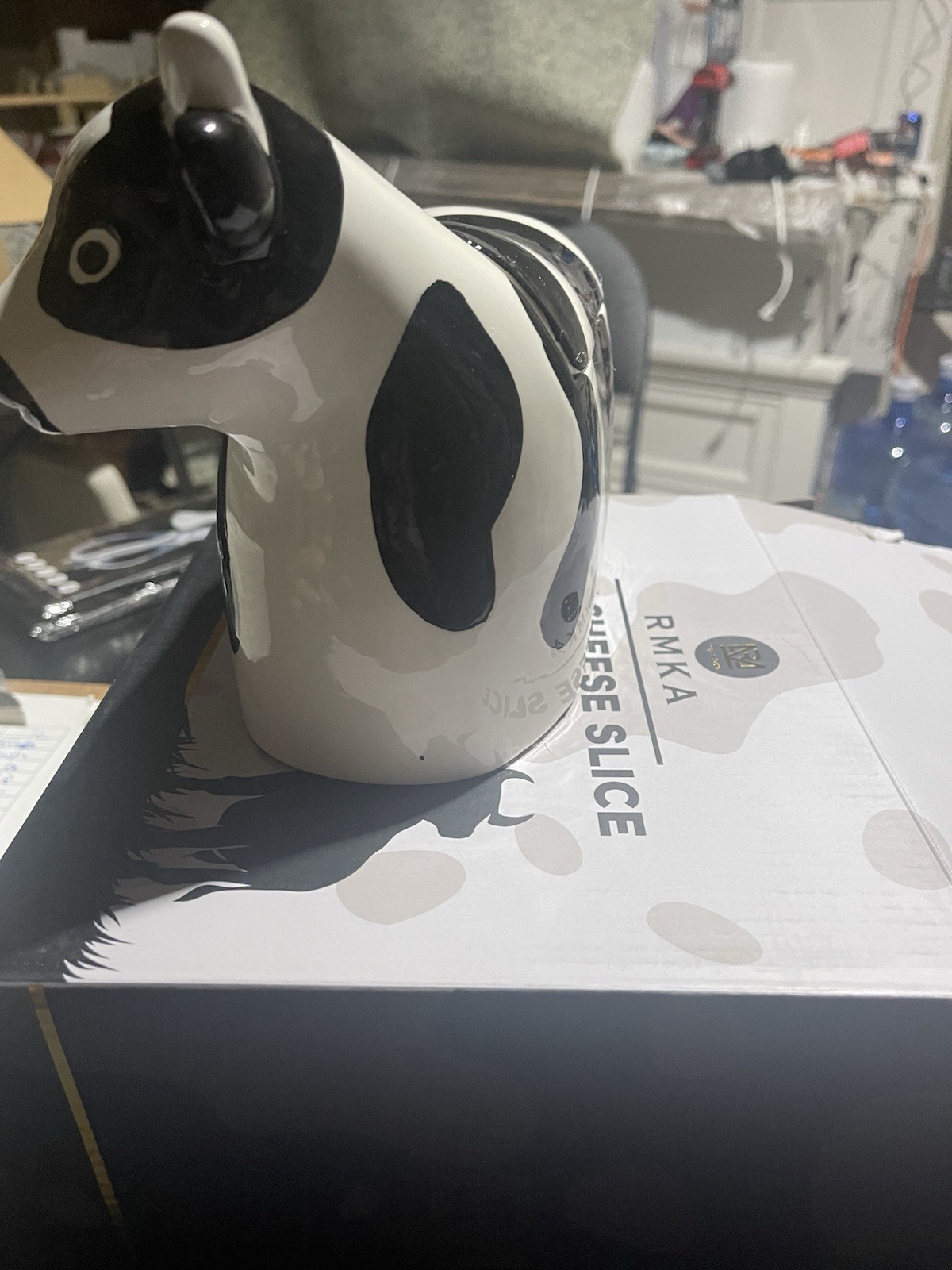 Ceramic Kitchen Cow Decor Lidded - photo 3