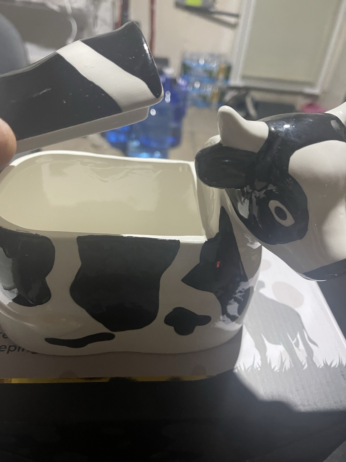 Ceramic Kitchen Cow Decor Lidded - photo 4