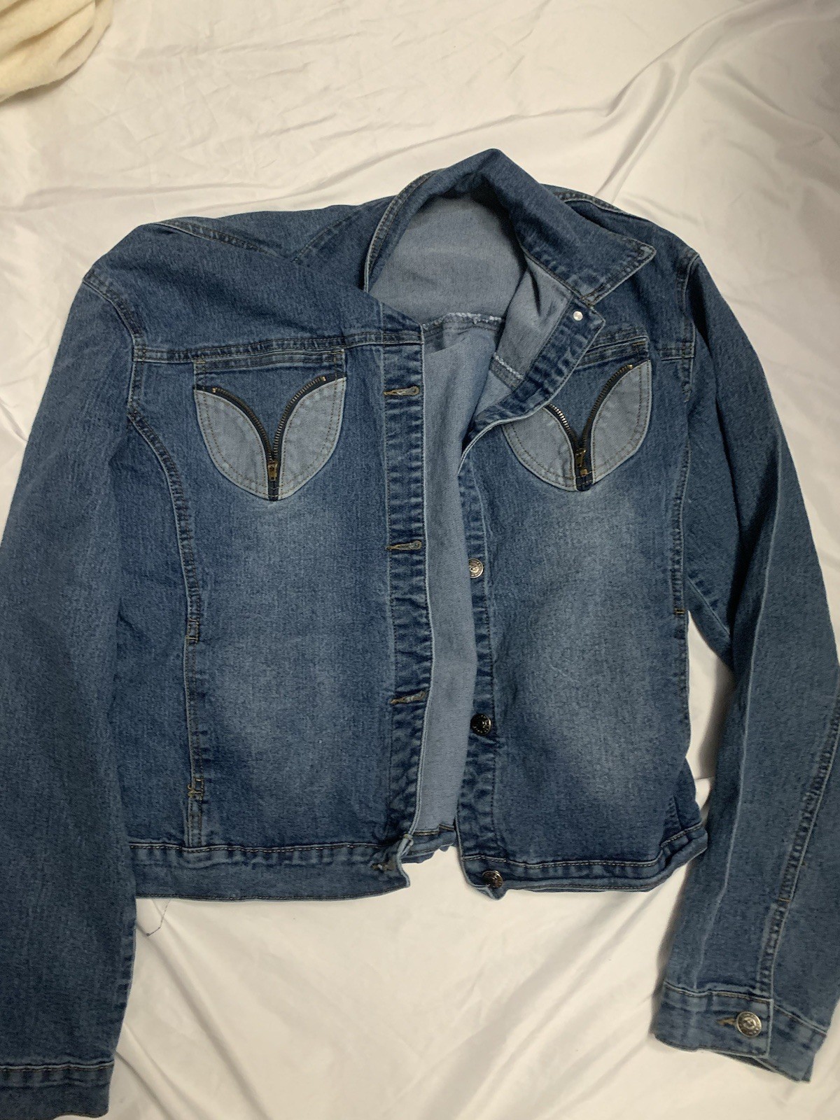 Serra Women's Classic Trucker Denim Jacket Blue Size 3XL - photo 2