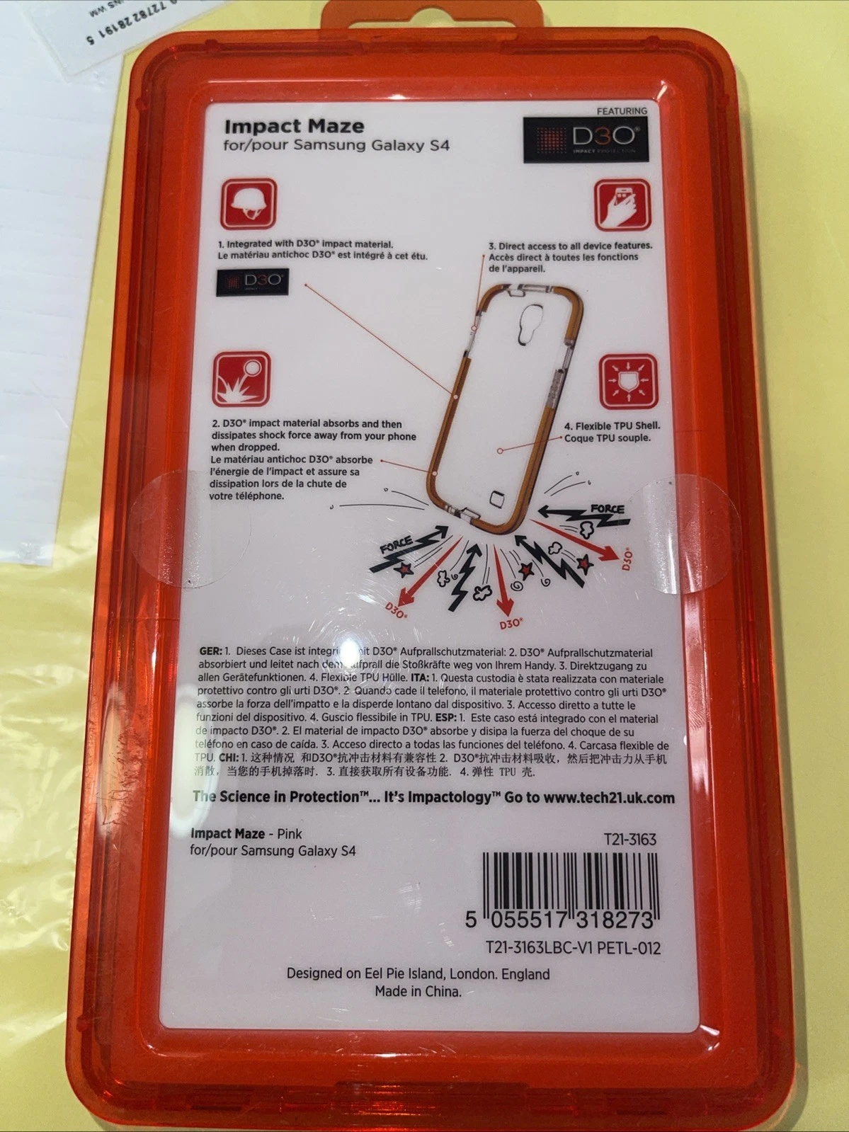TECH21 IMPACT MAZE SAMSUNG GALAXY S4 Case - photo 3