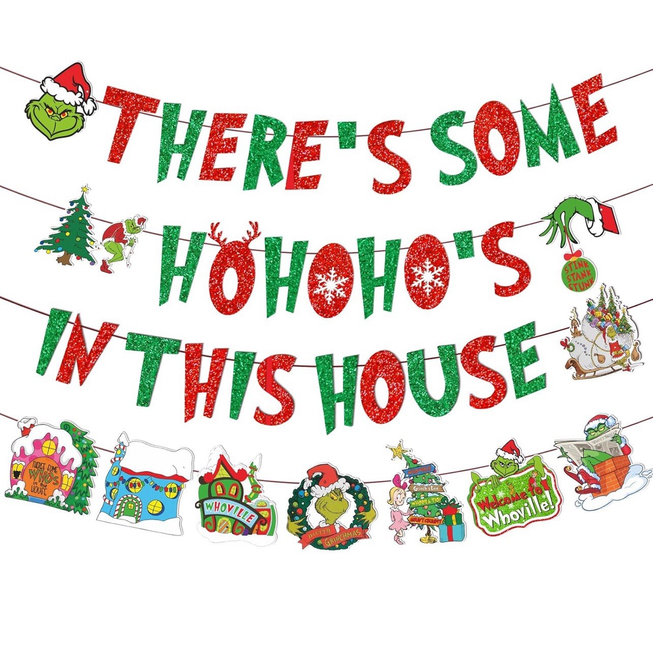 Red and Green Theres Some Ho Hos in This House Funny Christmas B - photo 3