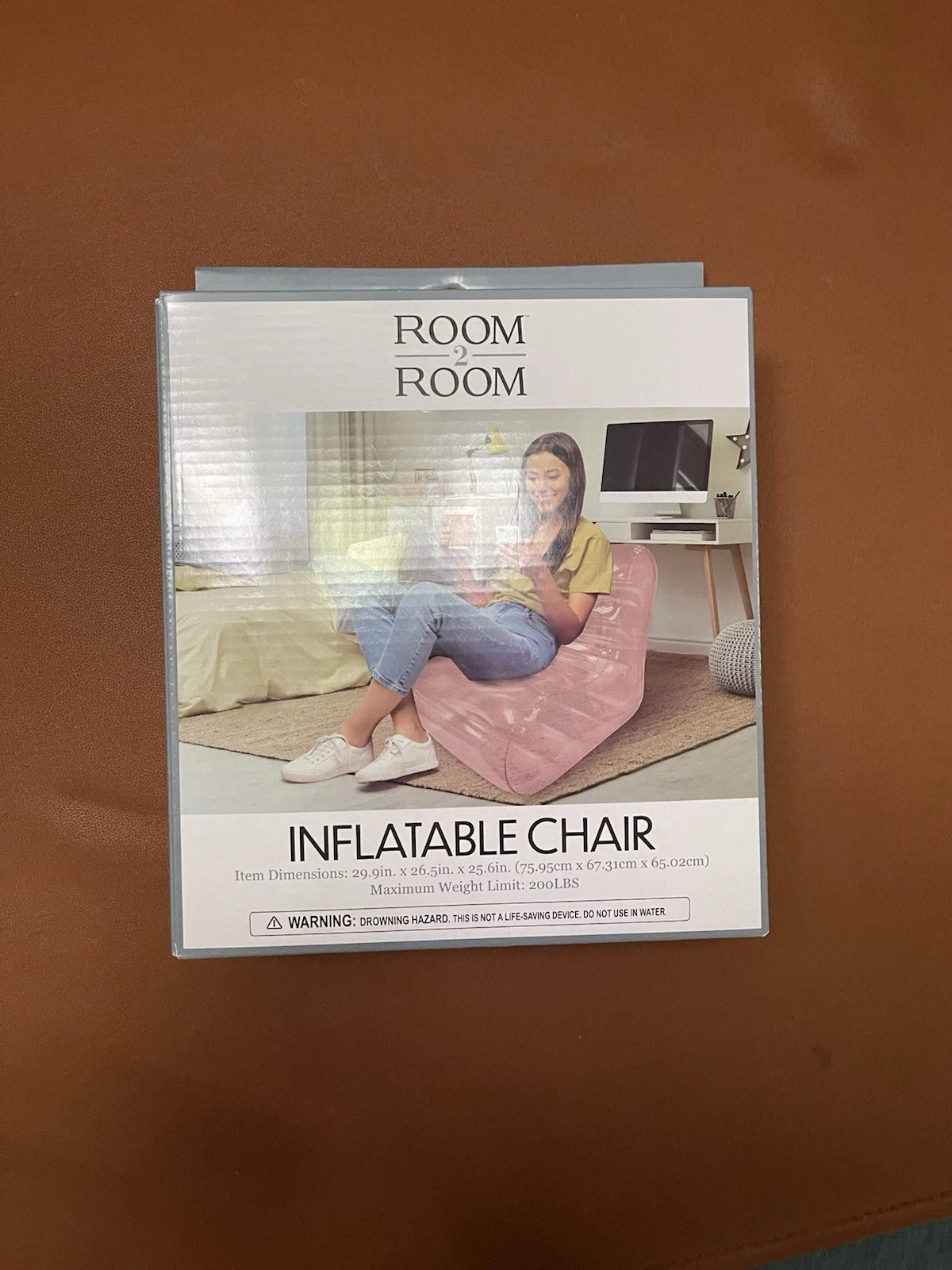 Inflatable Chair Clear Max Weight 200 lbs - photo 4