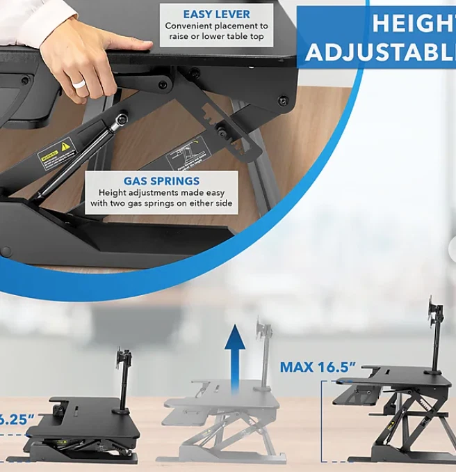 Mount-It! Standing Desk Converter + Dual Monitor Mount - photo 2