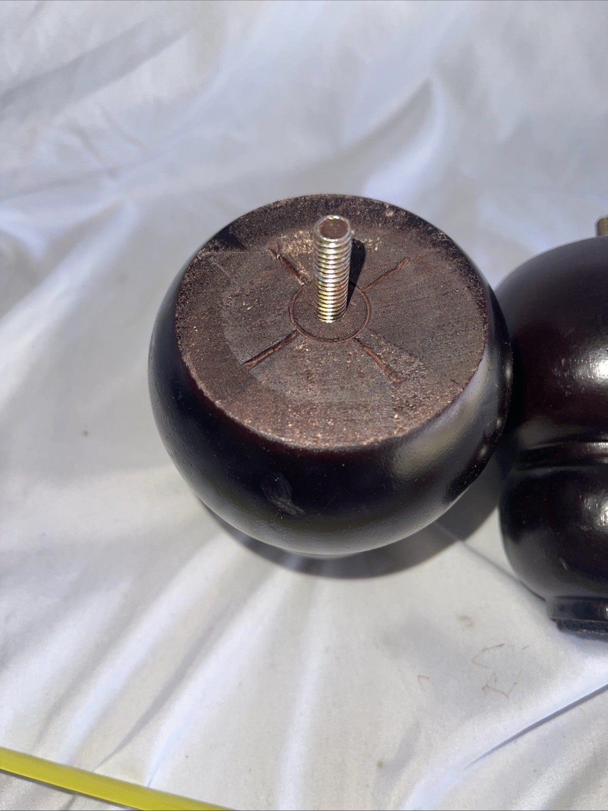 Mahogany Turned Furniture Feet for Chair, Ottoman, Cabinet, Sofa - photo 2