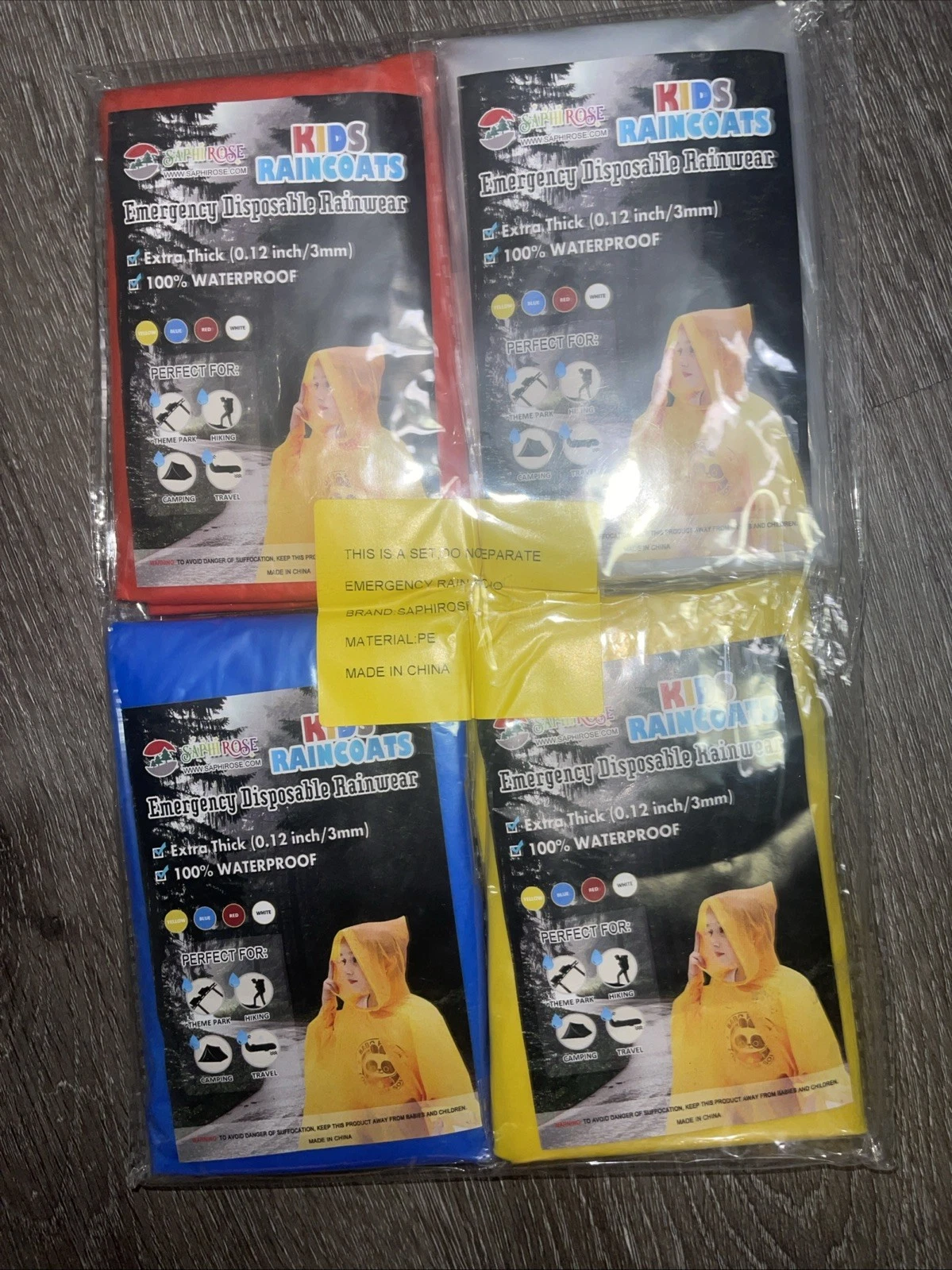 Saphirose Kid’s Raincoats Lot Of 4