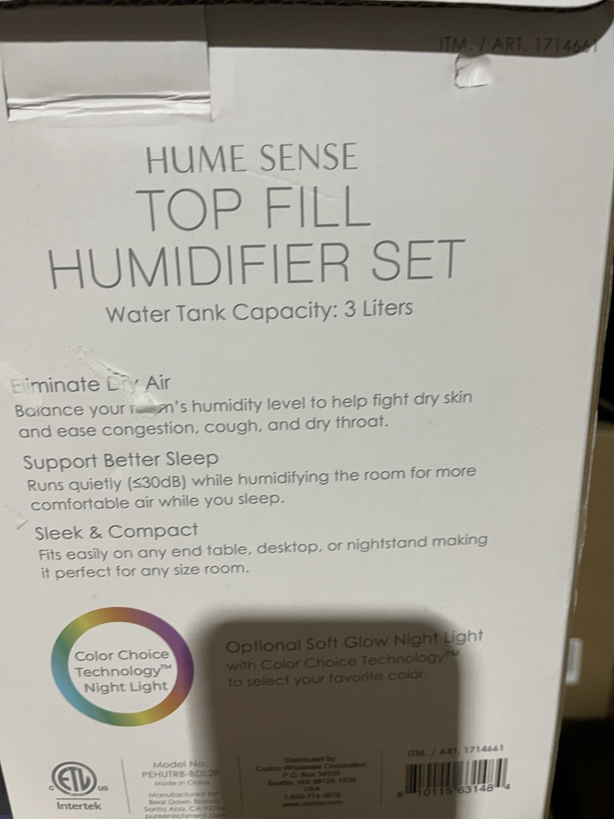 Pre Owned Pure Enrichment Hume Sense Humidifier 2-Pack - photo 5