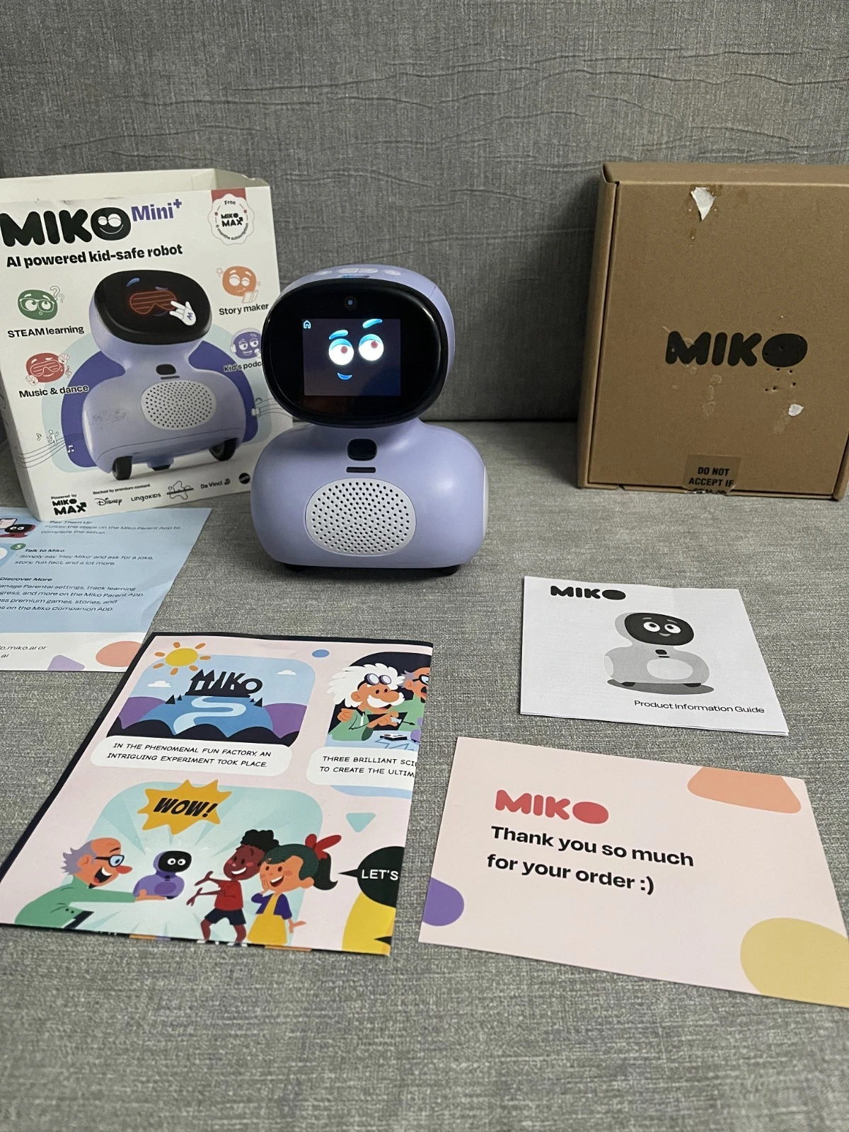 NEW Miko Mini Purple AI Robot for Kids STEM Learning - photo 4