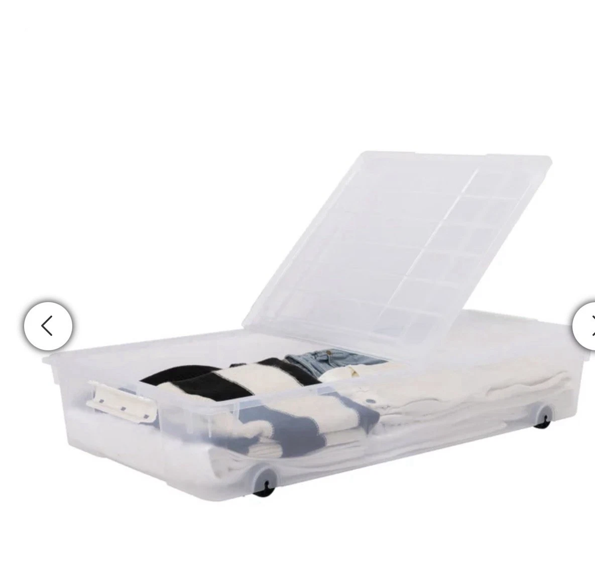 Greenmade Instaview 57 Quart Underbed Storage Bin with Wheels, 2 - photo 2