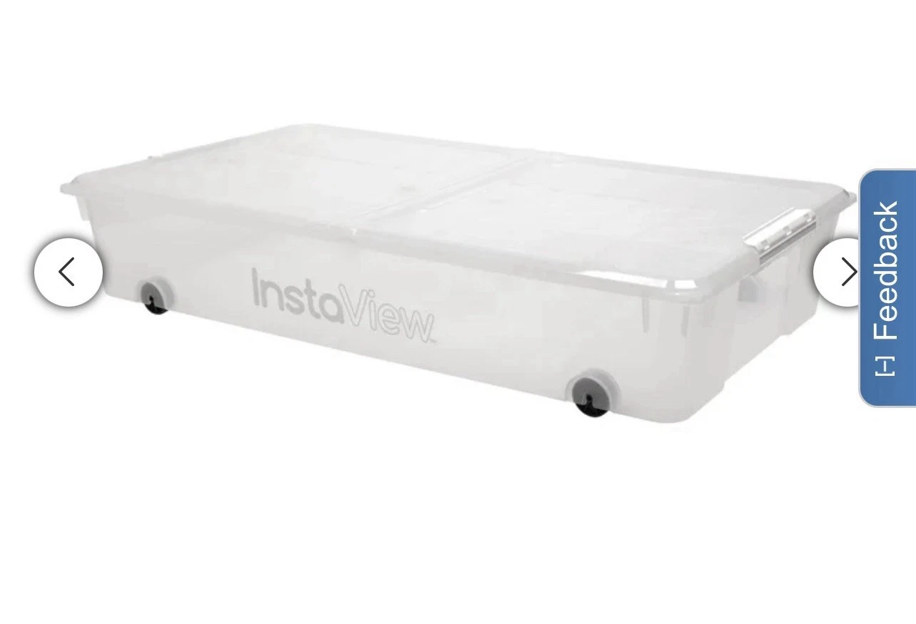 Greenmade Instaview 57 Quart Underbed Storage Bin with Wheels, 2 - photo 4