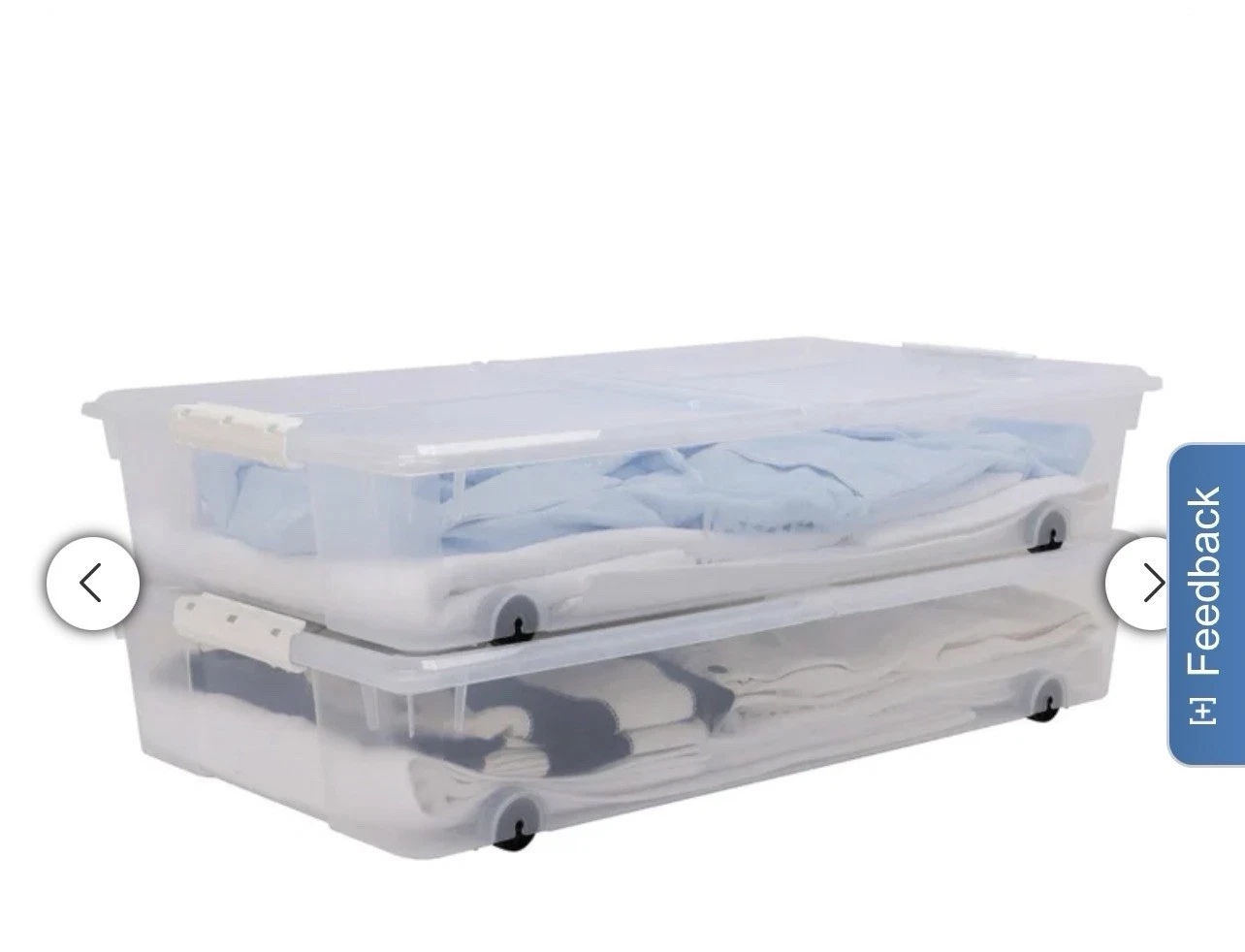 Greenmade Instaview 57 Quart Underbed Storage Bin with Wheels, 2 - photo 5