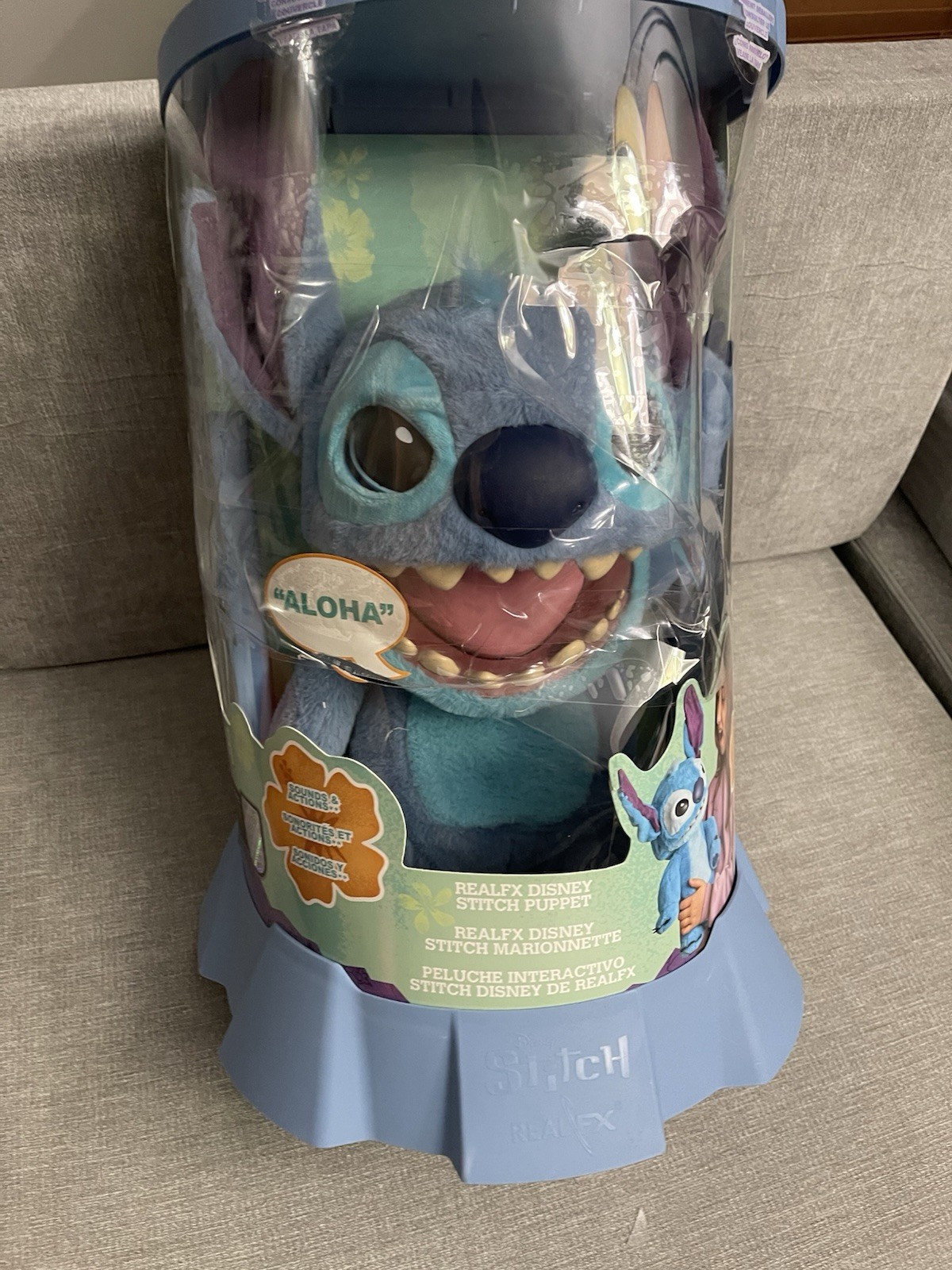 RealFX Disney STITCH Interactive Toy 100 Actions Sounds Animatro