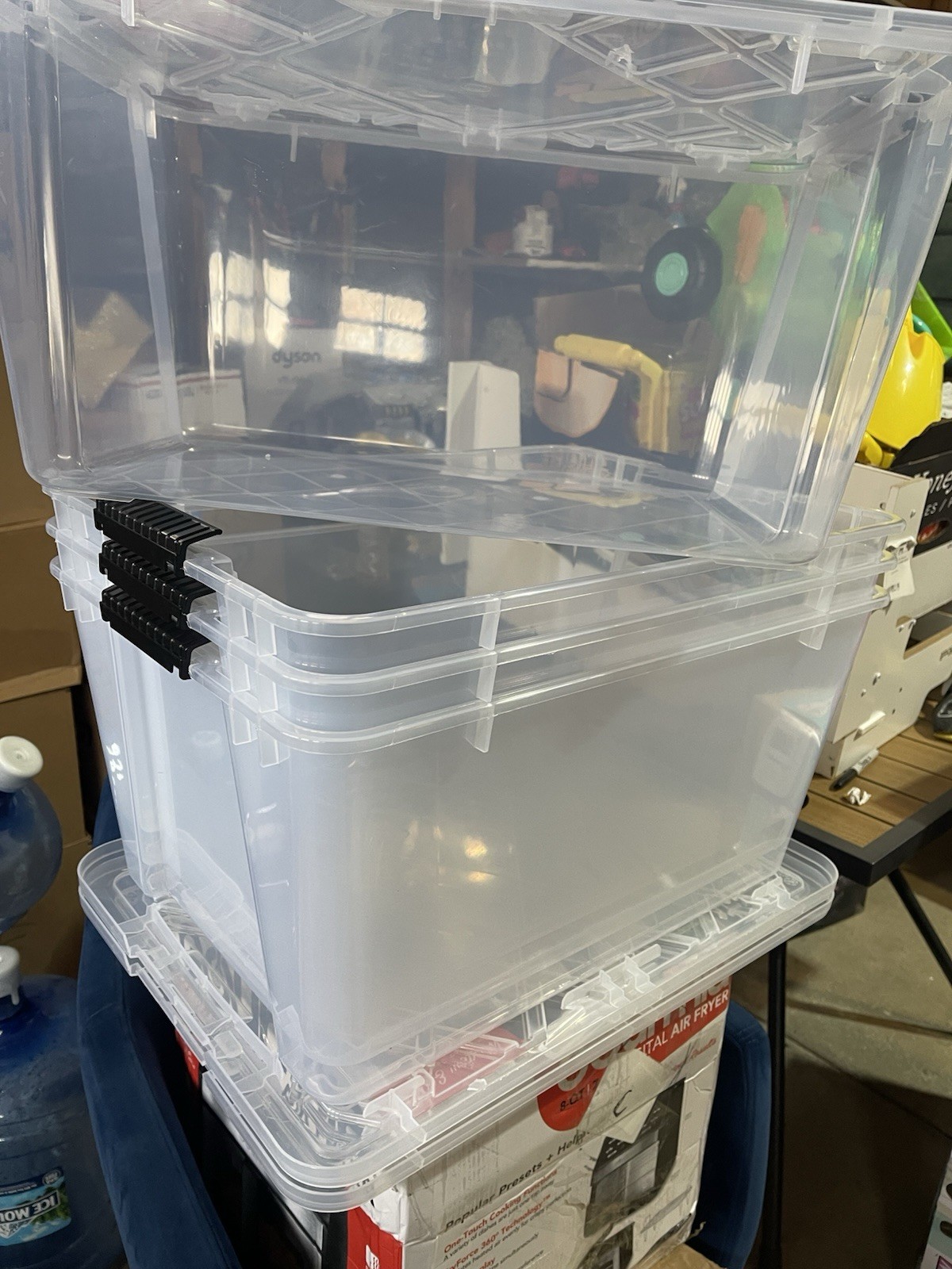 3-Pack Greenmade InstaView 45 Multi-Use Storage Bins, Clear - photo 2