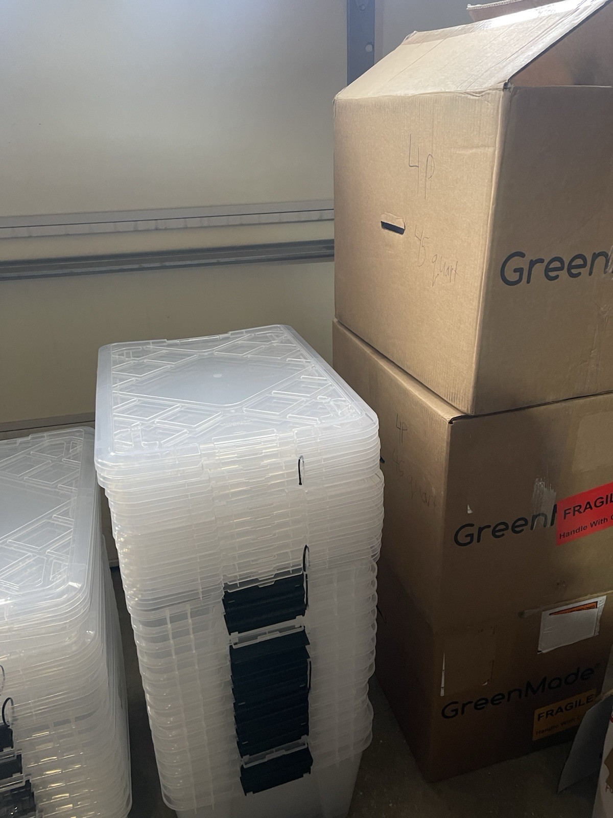 3-Pack Greenmade InstaView 45 Multi-Use Storage Bins, Clear - photo 4
