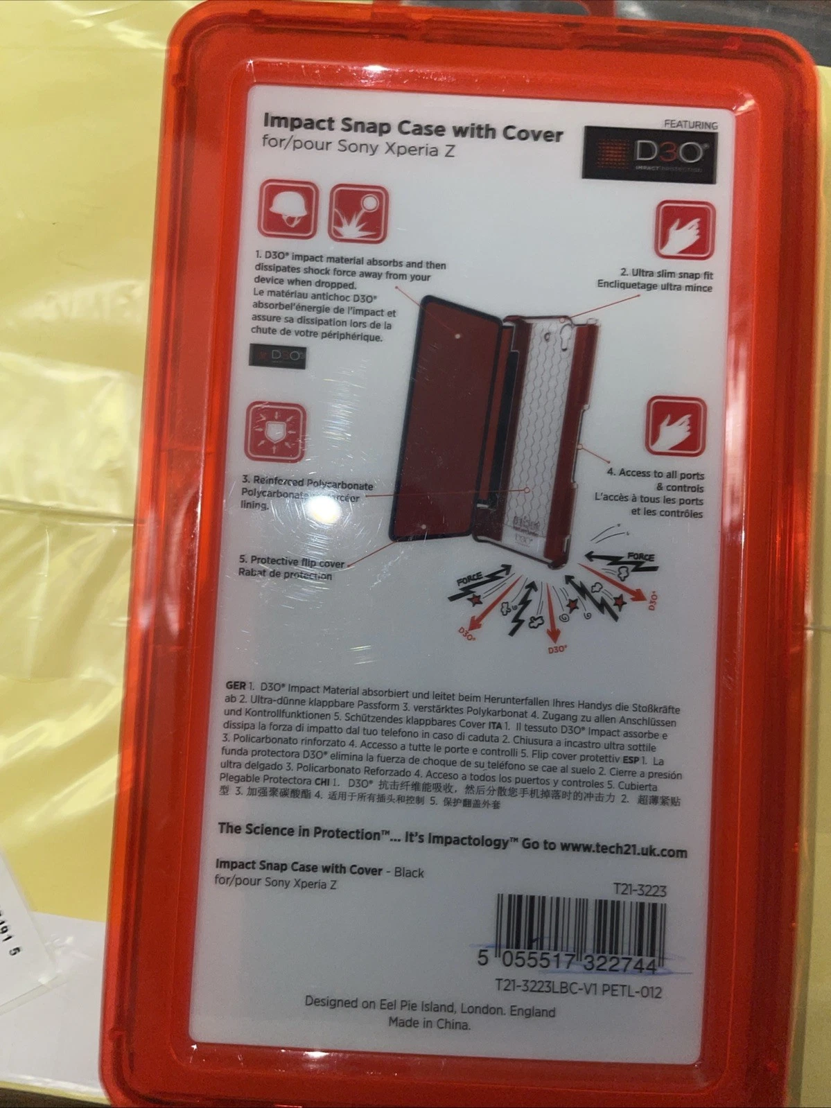 Tech21 Impact Snap Case for Sony Xperia Z3 - Black - photo 2