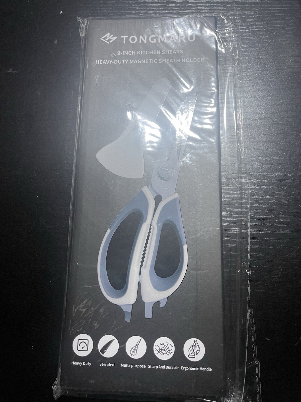 9'' Heavy Duty Kitchen Shears w/ Magnetic Holder - New - photo 2