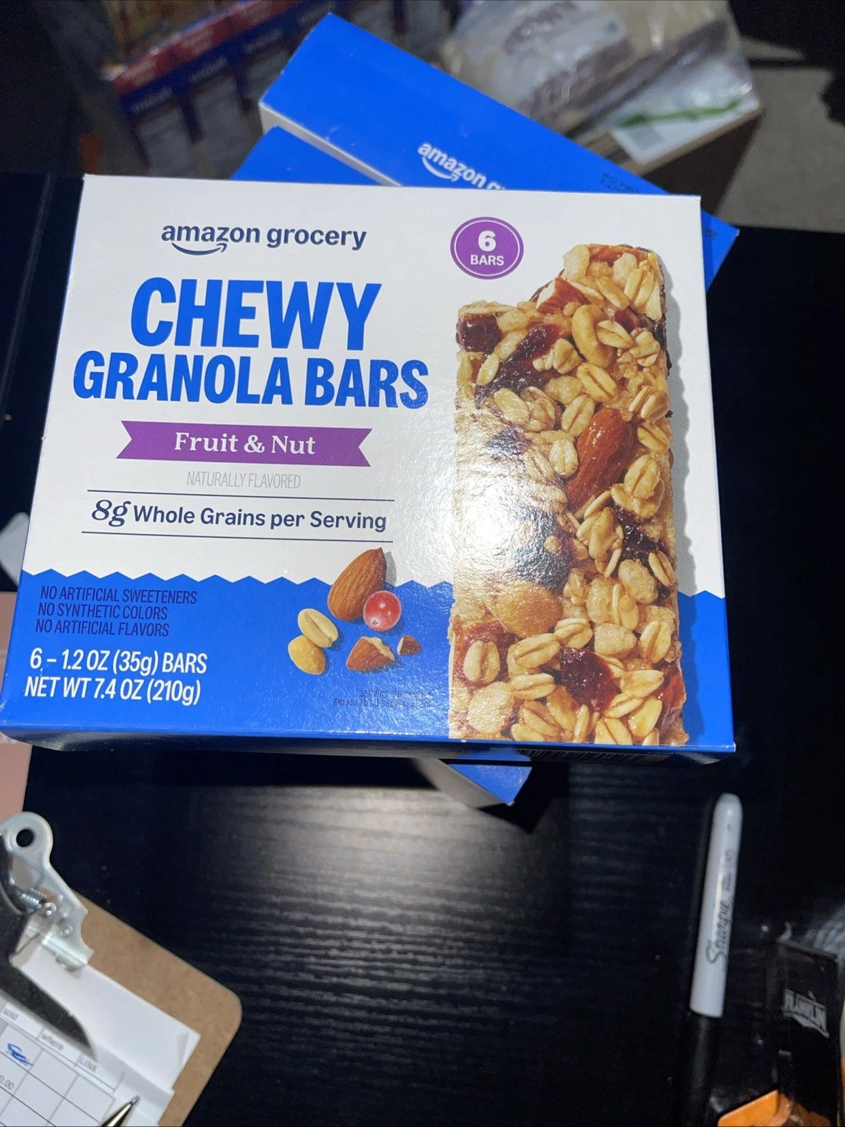 5 Packs Of Delicious 6 Count Fruit & Nut Chewy Granola Bars - 7.
