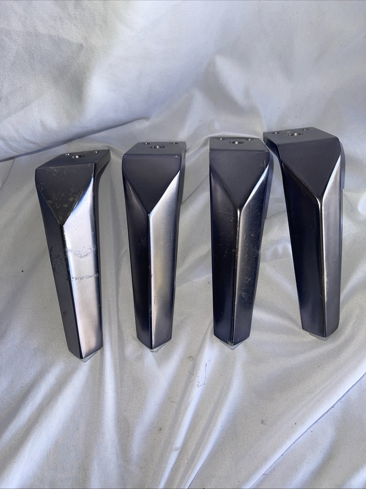 6" Chrome Furniture Legs Set of 4 - photo 2