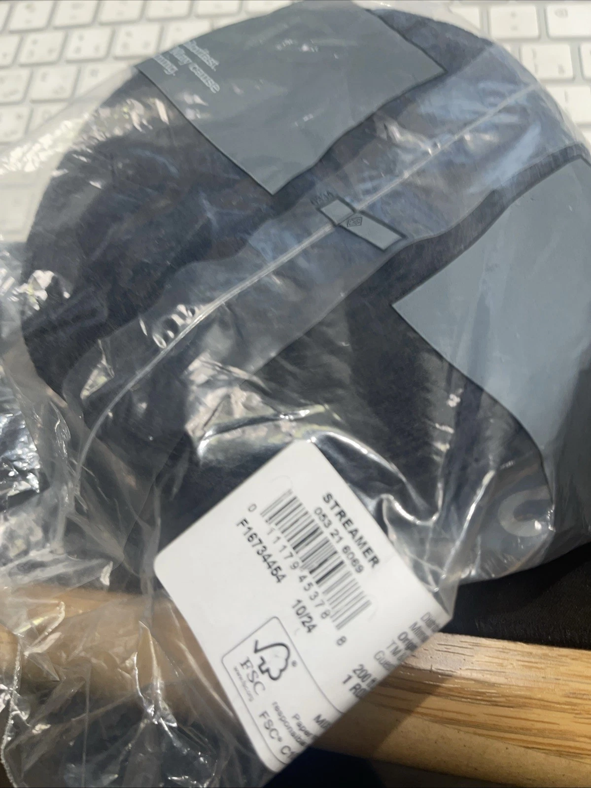 200ft Crepe Streamer - Black - photo 2