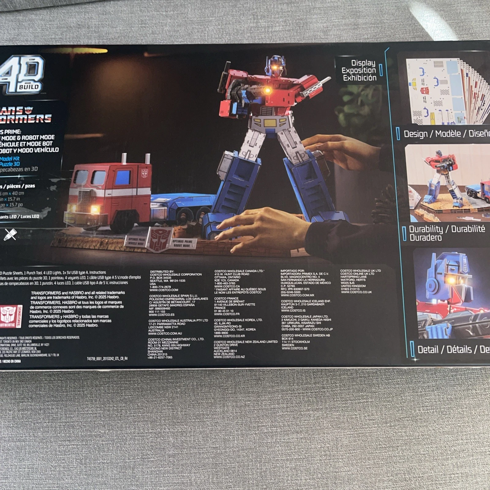 4D Build Transformers Optimus Prime Puzzle Kit (420 Pieces, LED) - photo 2