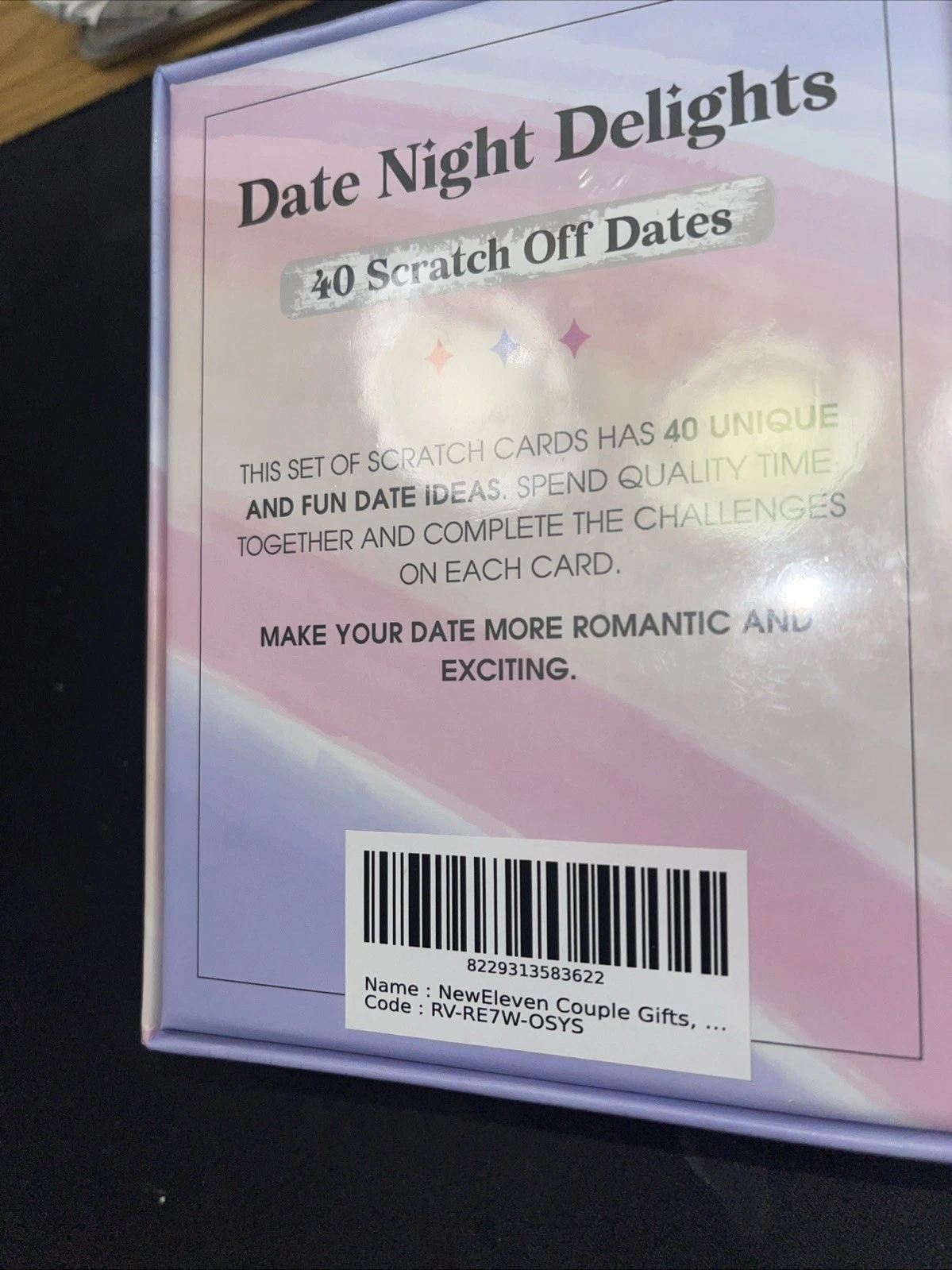 Date Night Delights 40 Scratch-Off Dates Fun Game, Brand New - photo 4