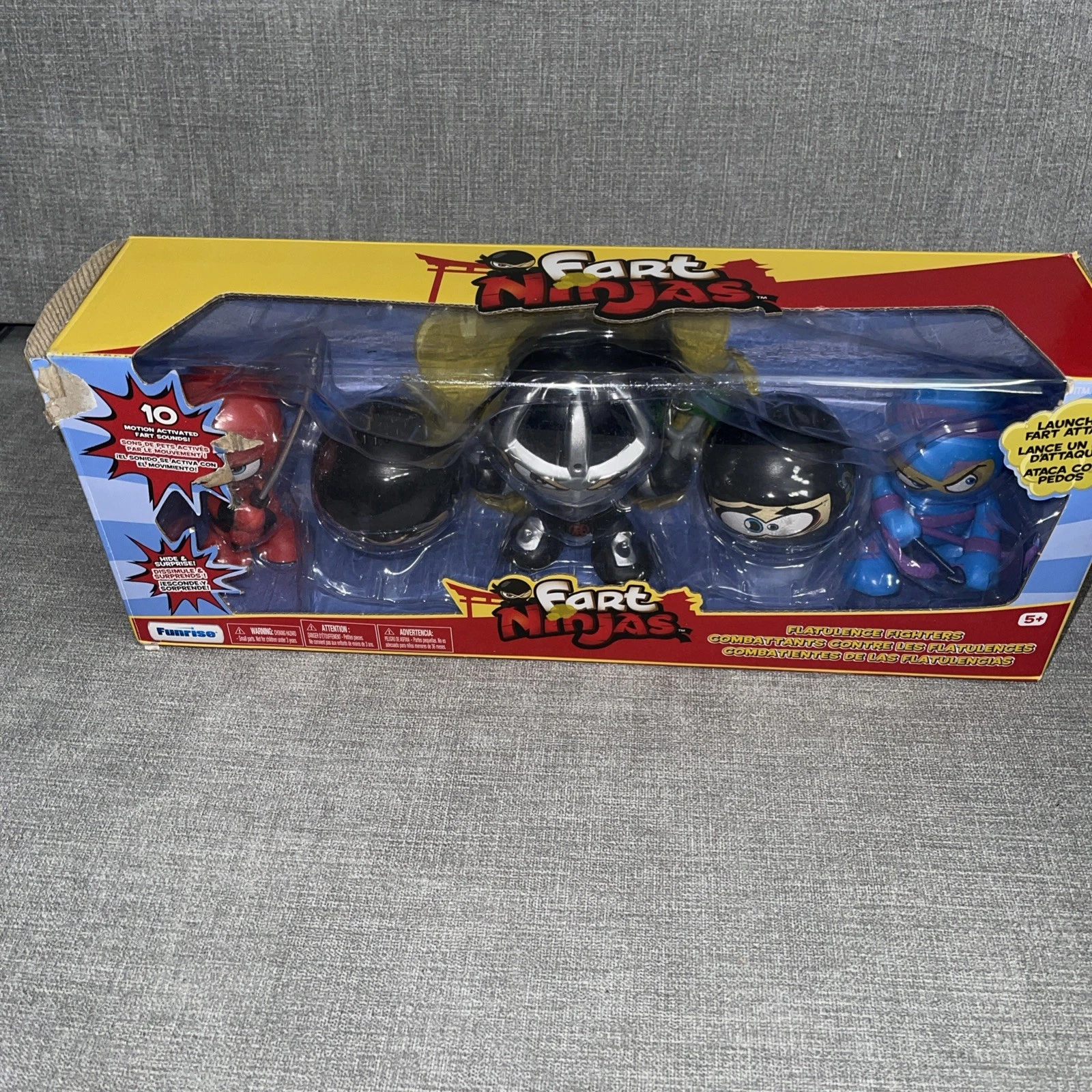 Fart Ninjas Flatulence Fighters 5 Pack Motion Activated Fart Sou - photo 2
