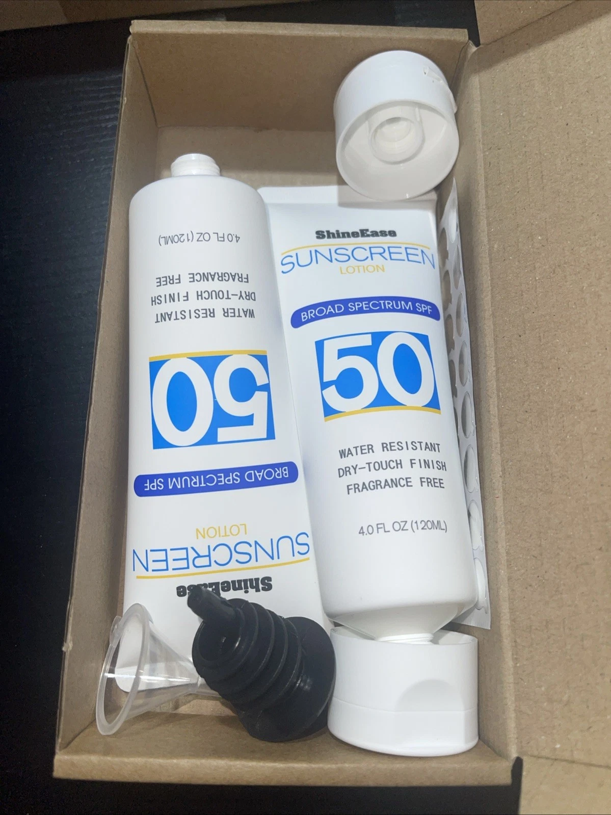 2 pack Empty Bottles for Sunscreen, Travel, Lotion