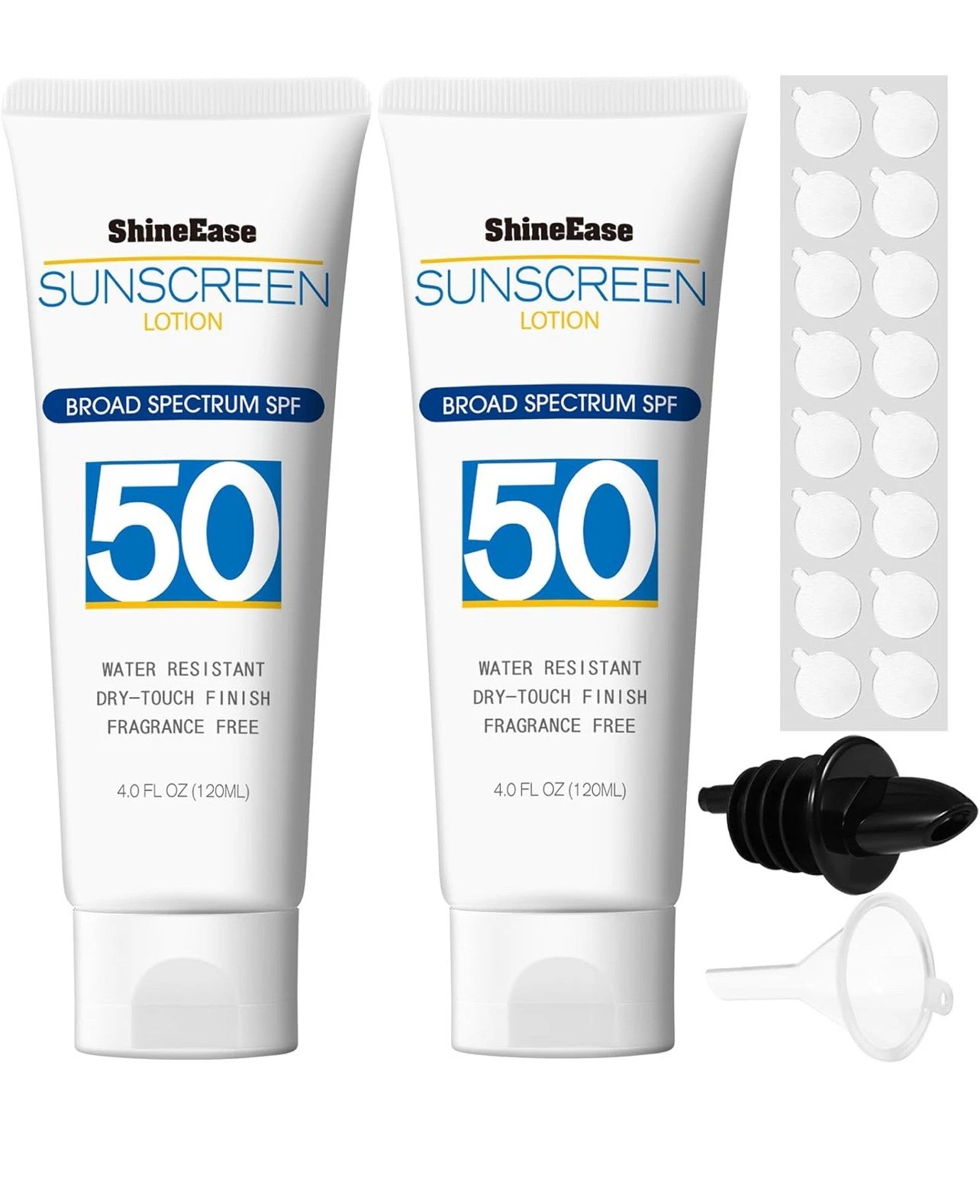 2 pack Empty Bottles for Sunscreen, Travel, Lotion - photo 3
