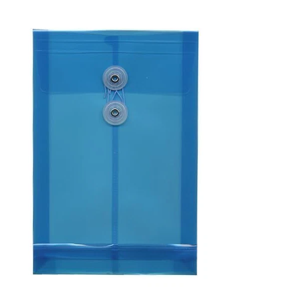JAM PAPER Plastic Envelopes with Button & String Tie - 6 1/4 x 9 - photo 3