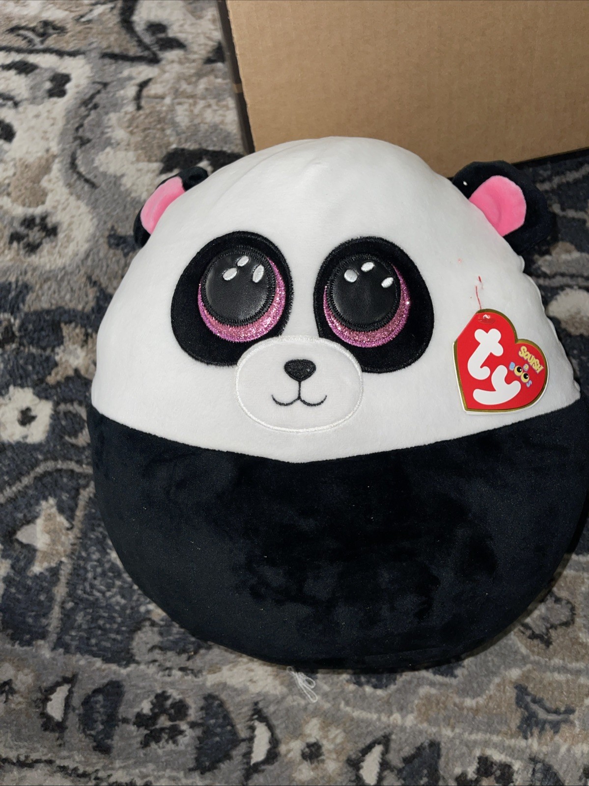 TY Squish A Boos Collection 12" BAMBOO Panda Plush
