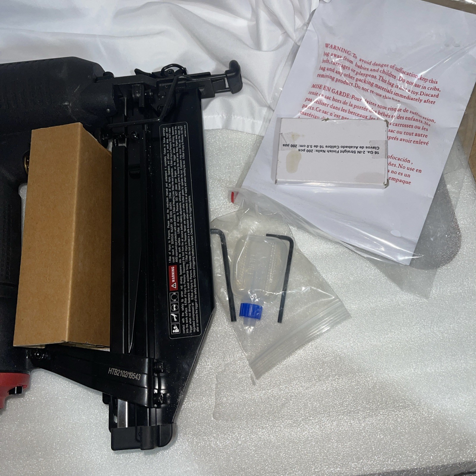 HYPER TOUGH 16-GAUGE 2-1/2" STRAIGHT FINISH NAILER HTFN64 - photo 4