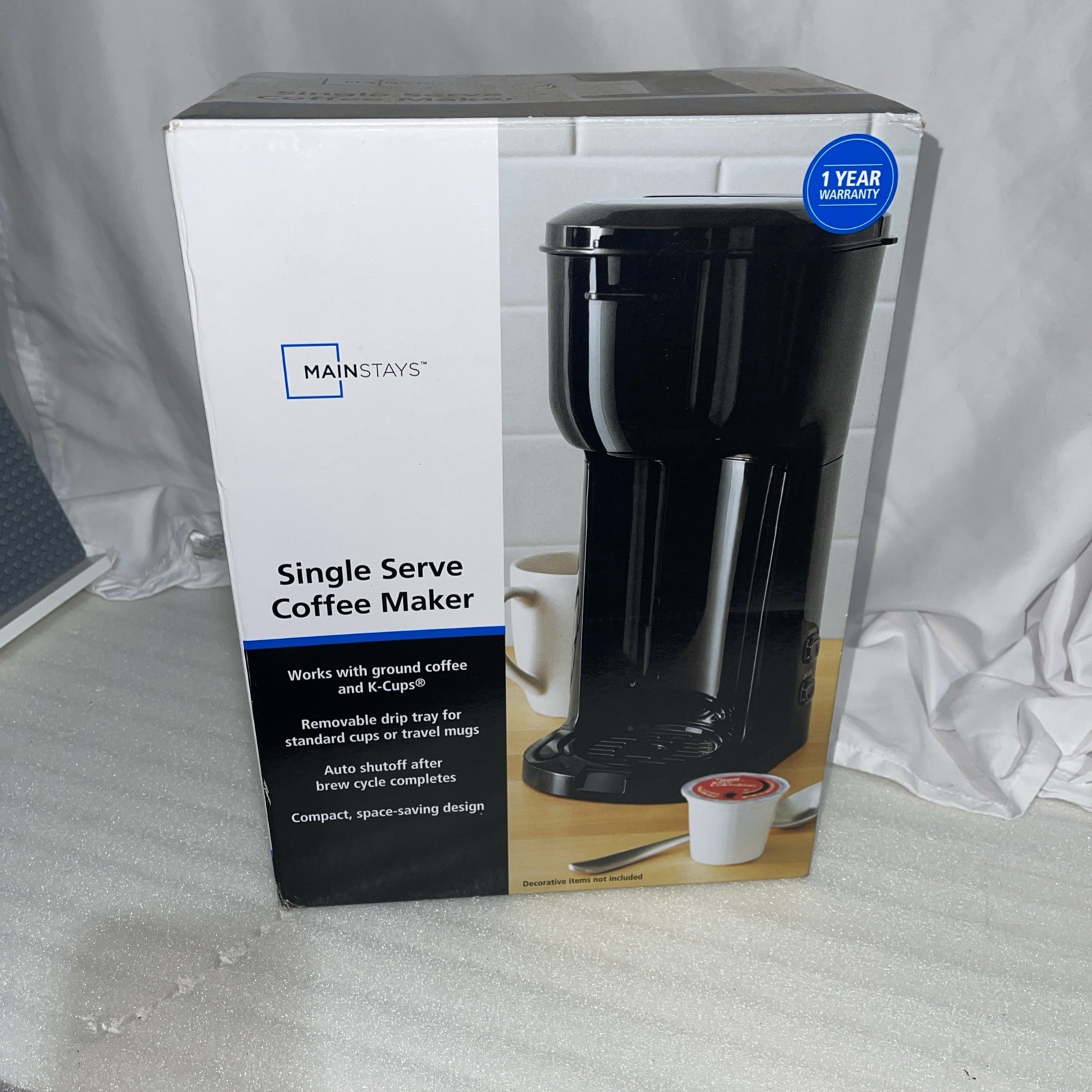 Single Serve Coffee Maker Dual Brew K Cup Capsule Ground