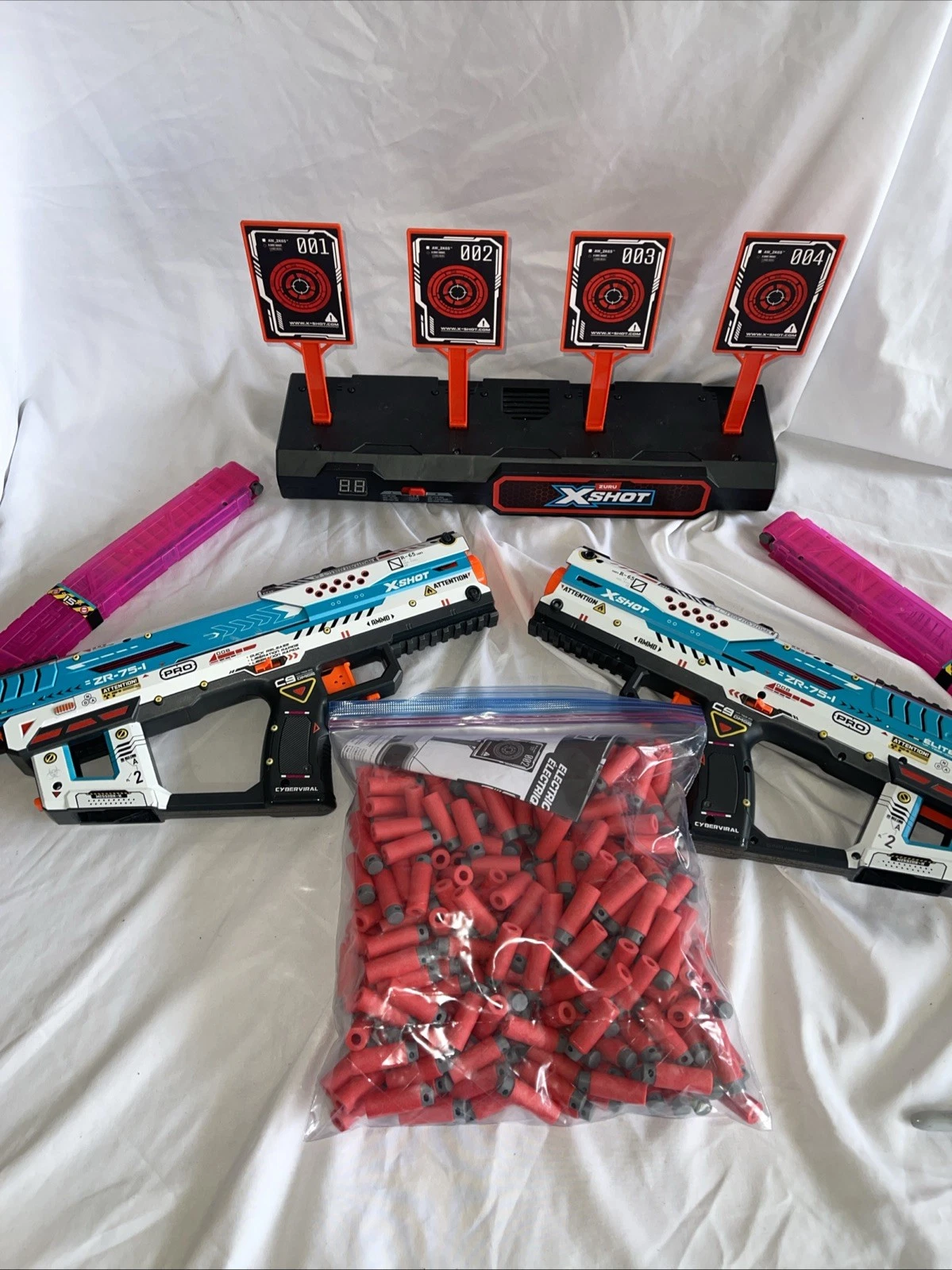 Zuru X Shot Pro Fury X Battle Blaster 2 Pack, Darts + Target
