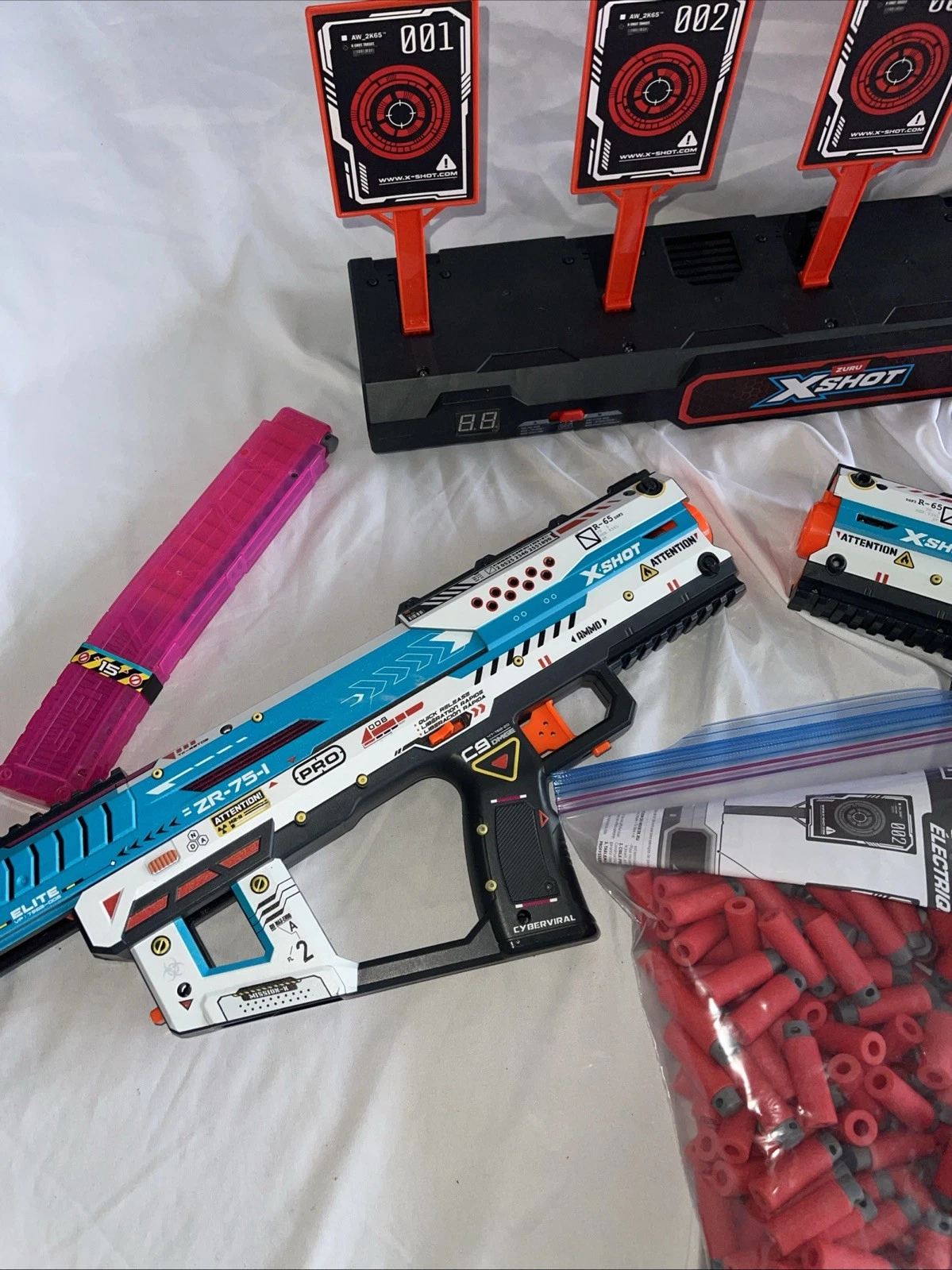 Zuru X Shot Pro Fury X Battle Blaster 2 Pack, Darts + Target - photo 2