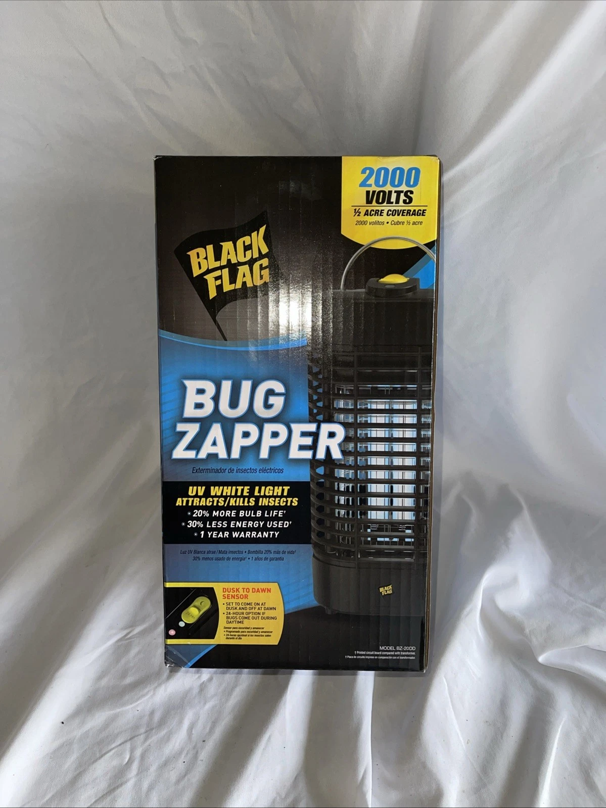 Black Flag Bug Zapper 2000 Volt Insect Killer BZ-20 + Bulb